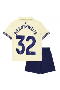 Everton Jarrad Branthwaite #32 Jalkapallovaatteet Lasten Vieraspeliasu 2025-26 Lyhythihainen (+ Lyhyet housut)